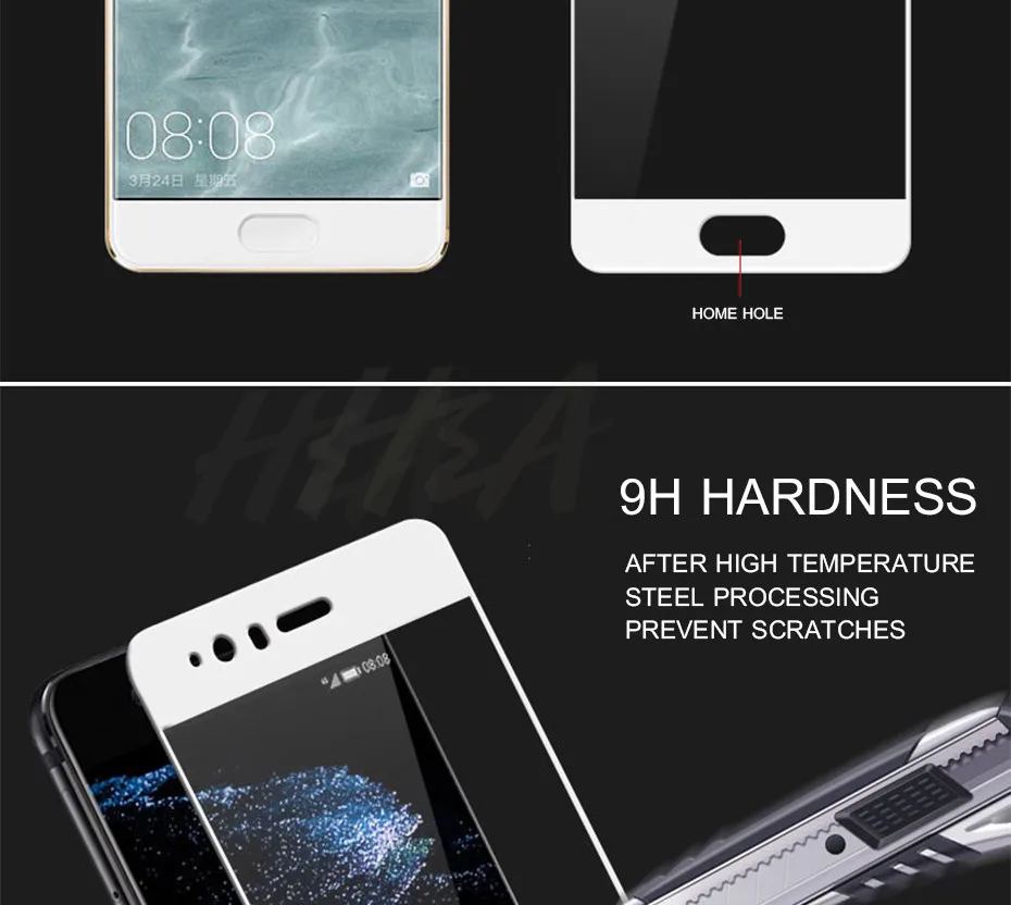 H& A 9H полное покрытие защитное закаленное стекло для huawei P10 lite P10 Plus Защитная пленка для экрана для huawei P10 Honor 9 Lite стекло
