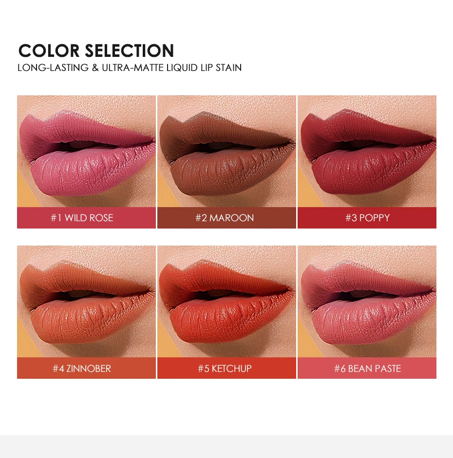 Focallure Matte блеск для губ водостойкий стойкий высококачественный красно-коричневый бархатный тинт для губ женский косметический макияж блеск для губ