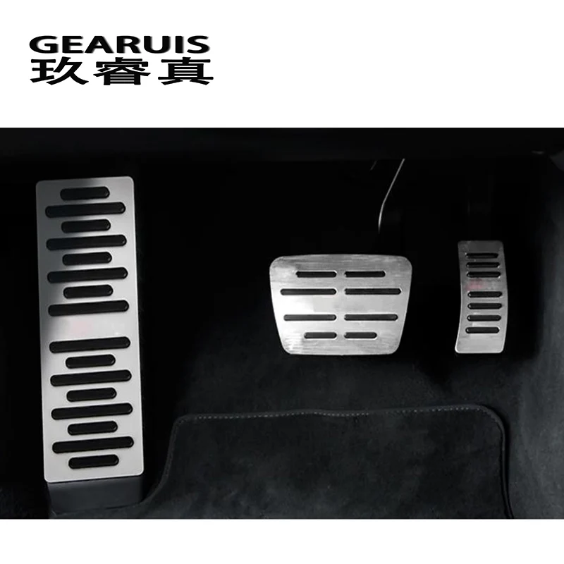 

Car Styling Brake Accelerator Fuel Auto Pedals Covers Stickers For Audi Q5 A4 B8 A5 Foot Rest Throttle Interior Auto Accessories