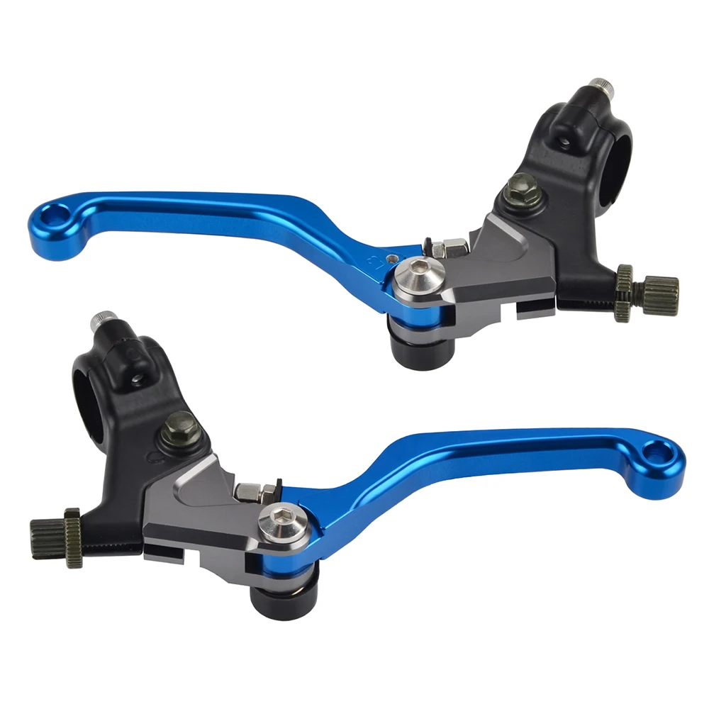 Blue Коротышка Тормозной рычаг сцепления для Yamaha DT 125 250 360 400 100 175 1 S 80 IT250 IT400 IT425 IT465 IT490 MX125 MX250 MX100 MX175 RT - Цвет: Blue