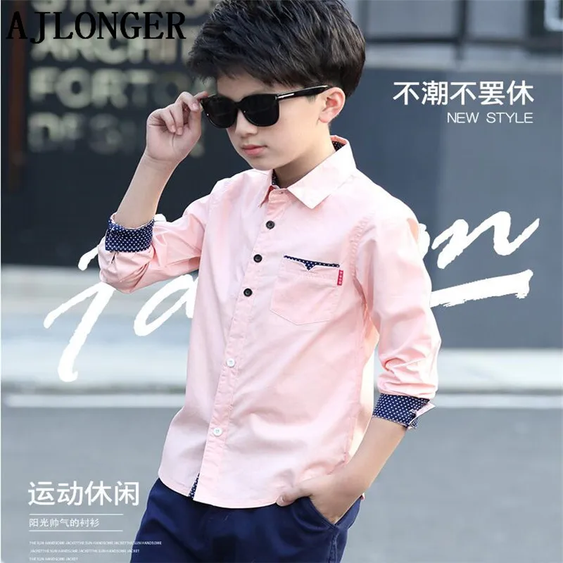 

Spring autumn children's clothes boys shirts long sleeve boy shirts for kids casual shirts tops