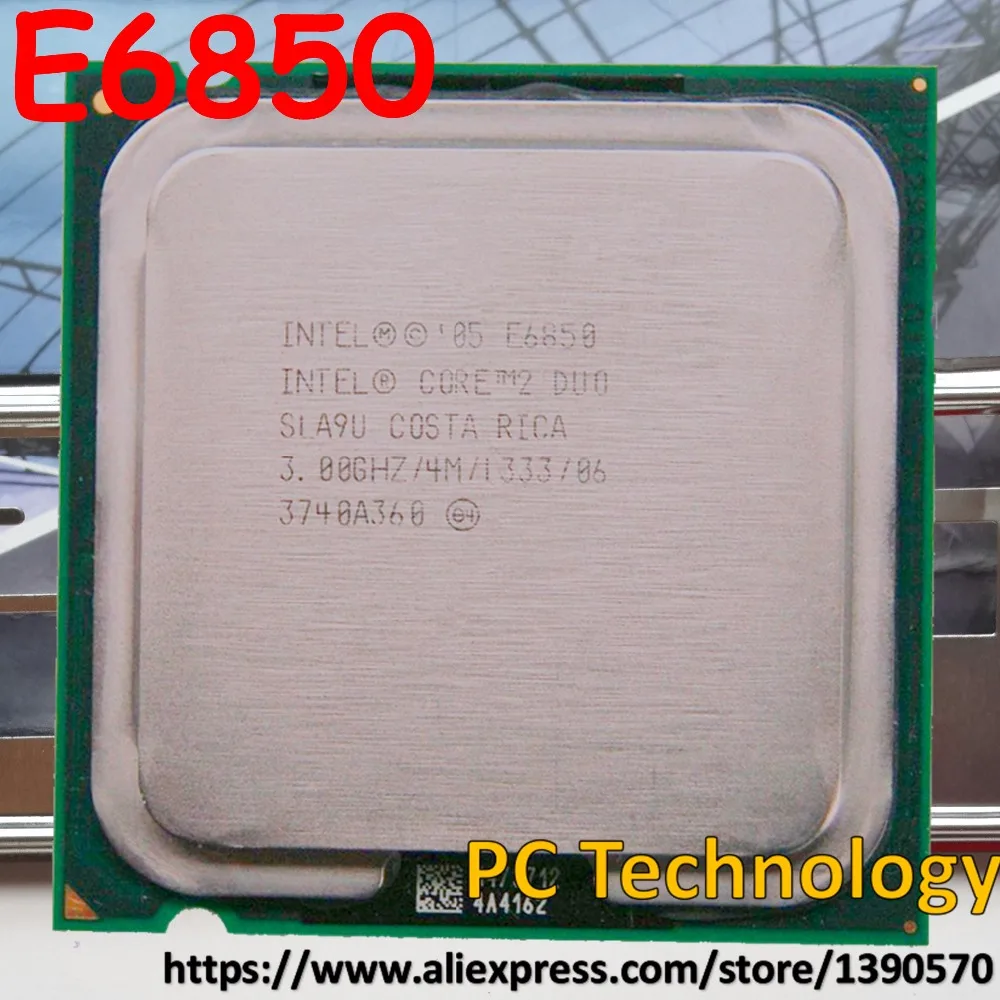Оригинальный процессор Intel core2 E6850 3 0 ГГц 4 Мб/1333 МГц LGA775 Бесплатная доставка