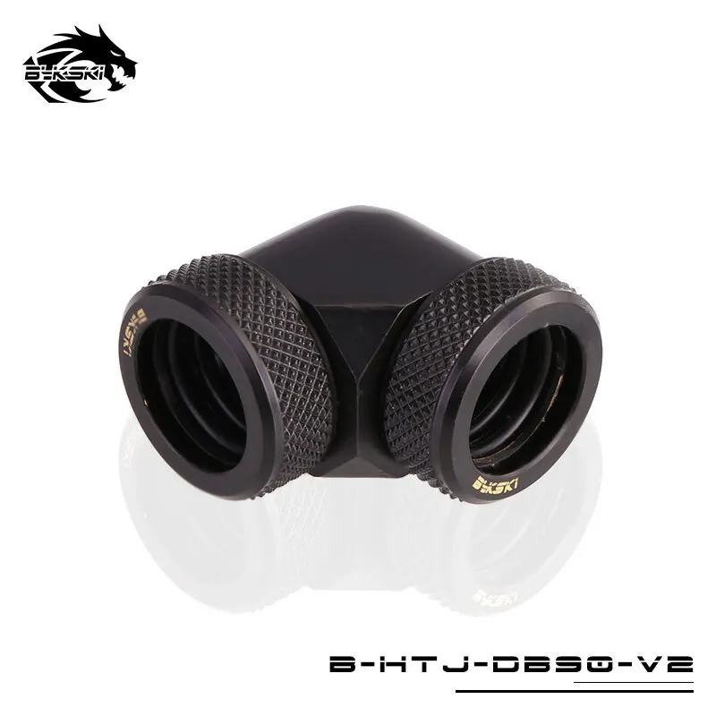 4 шт./лот BYKSKI 90 градусов подходит для OD14mm жесткая трубка для ручного сжатия медный Фитинг Двойной OD14mm интерфейс