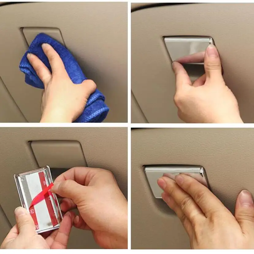 Lapetus ABS хромированный ящик для хранения перчаток Copilot ручные наклейки блестки