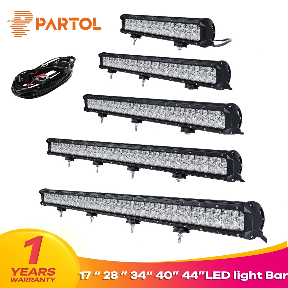 Partol 17 &quot28&quot 34 &quot40&quot 44 &quot180 Вт 300 360 420 480 прямая светодиодная световая балка крест