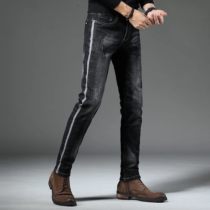 Batmo 2019 Новое поступление высокое качество повседневные тонкие эластичные черные