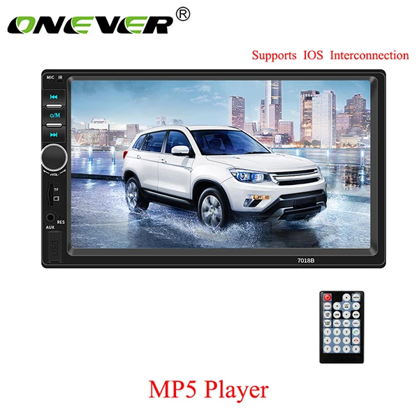 Only Mp5 player Onever автомобильное радио " HD Авторадио Мультимедиа MP5 плеер сенсорный экран Аудио Bluetooth AUX USB TF FM камера Поддержка ios подключение - Цвет: Only Mp5 player