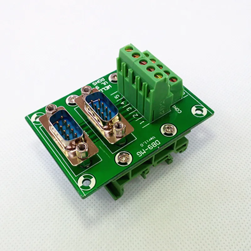 D-SUB DB9 двойной штыревой секционный щит клеммный блок разъем. | Строительство и