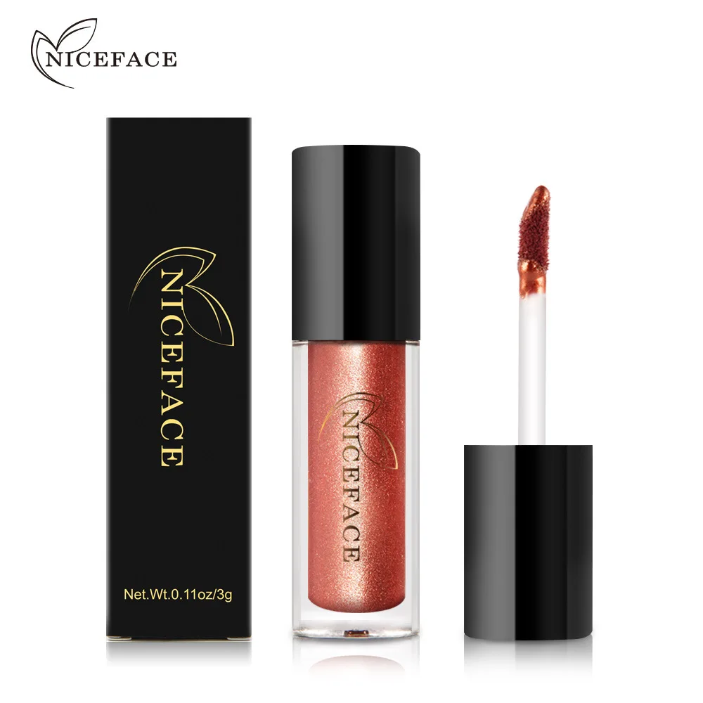 Жидкое золото блеск металлический для губ Губная помада Косметика макияжа