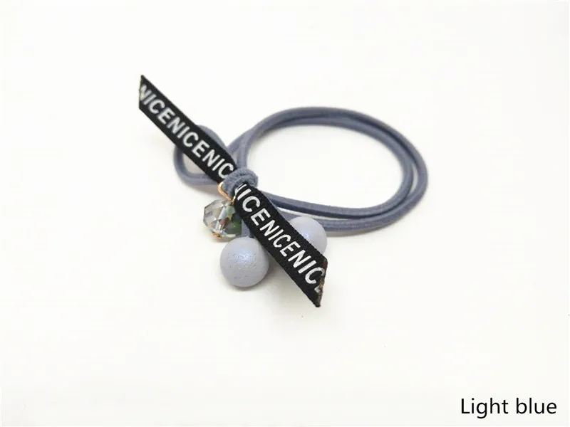 Style2-light blue 61 стиль, 1 шт., эластичные резинки для волос, резинка для волос, аксессуары для волос для девушек, повязки для волос для женщин, резинки для волос - Цвет: Style2-light blue