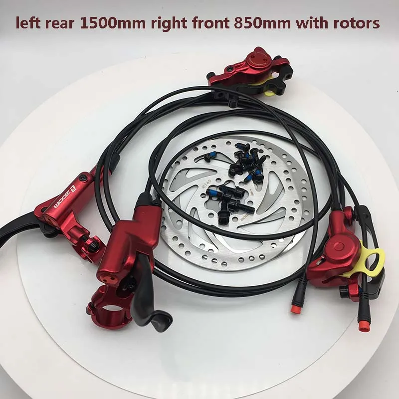set2 Zoom CR3 электровелосипед, Электрический скутер, выключение питания, переключатель управления, Масляный Гидравлический дисковый тормозной суппорт, складной велосипед f xiaomi M365 - Цвет: set2