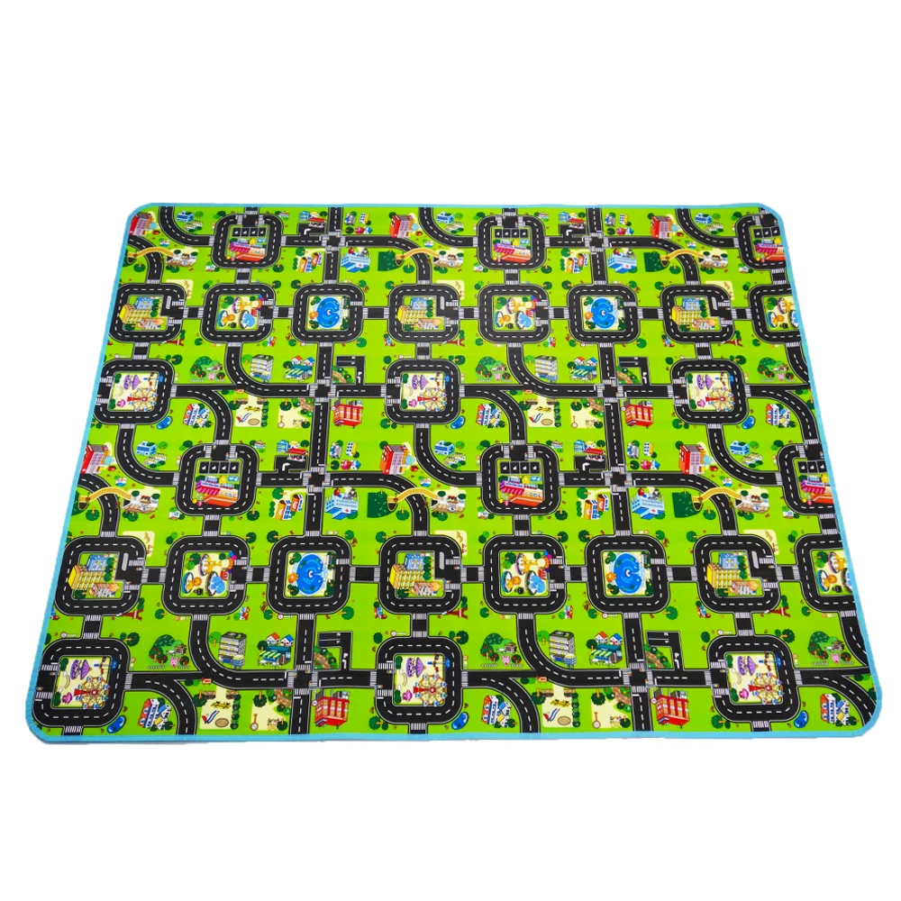 

Thick Town City Blanket Traffic Baby Crawling mat EVA Foam Climbing Pad Green Road Child Play Mat Carpet for Baby toys