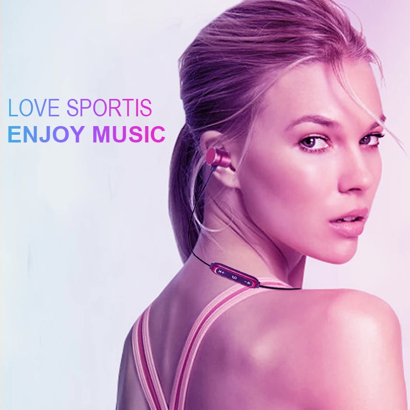 Магнитные Bluetooth наушники для спорта бега беспроводной bluetooth-наушник гарнитура с