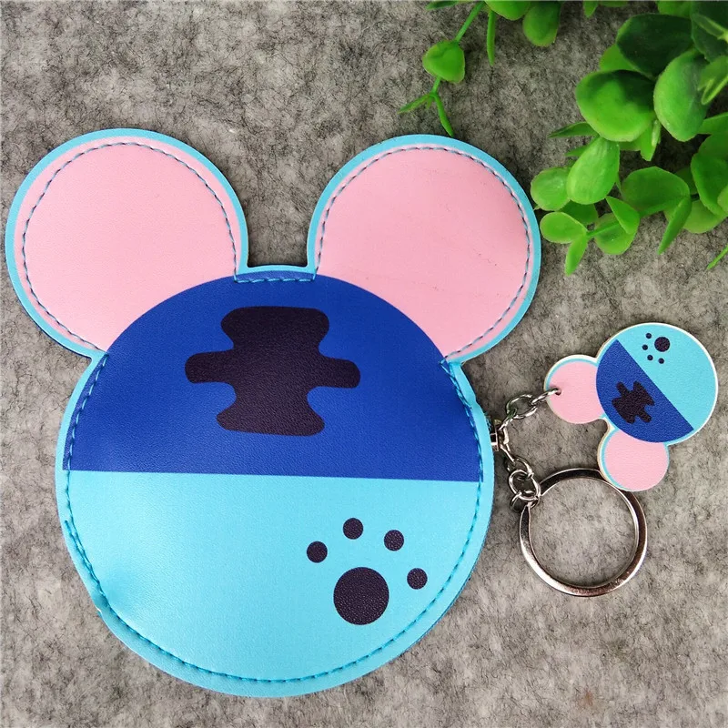 PU Leather Cute Mouse Big Ears Coin Purses Women's Kawaii Zipper Change Purse Wallet Girls Cartoon Key Small Pouch Bags | Багаж и