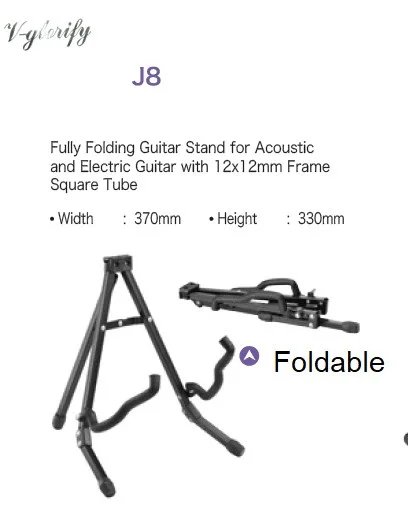 

iron material universal guitar stand foldable stand for Acoustic Guitar Electric Bass Black