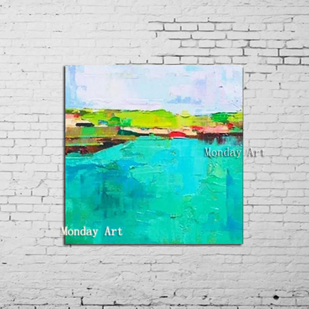 Бесплатная доставка 100% ручная роспись Современная картина ножом настенное