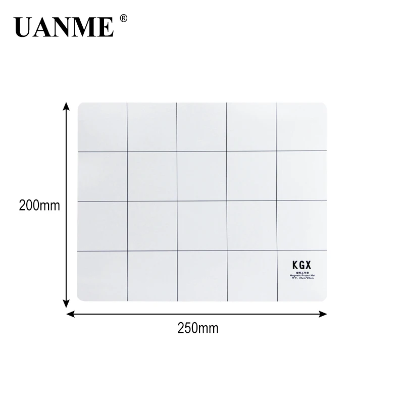 UANME, 20X25 см, 25X30 см, магнитный коврик для проекта, винт, рабочий коврик с маркером, ластик для сотового телефона, ноутбука, планшета, инструменты для ремонта - Цвет: 20X25CM