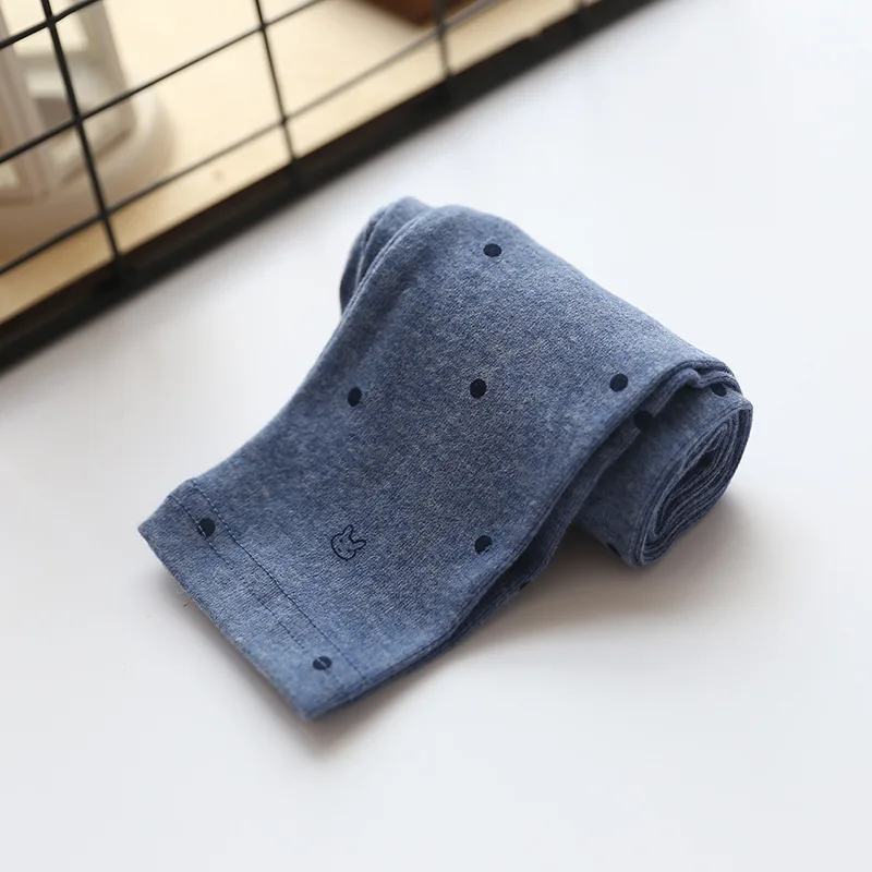 rabbit blue Штаны для девочек, детские штаны для маленьких девочек, леггинсы в горошек на весну-осень, леггинсы с кроликом - Цвет: rabbit blue
