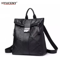new fashion woman backpack high quality youth leather backpacks for teenage girls female school shoulder bag bagpack mochil