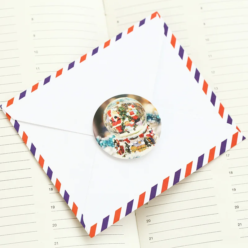 

(46 sheets/box) Kawaii Merry Christmas Boxed Sealed Sticker DIY Adhesive Stickers DIY Decoration Diary Stickers