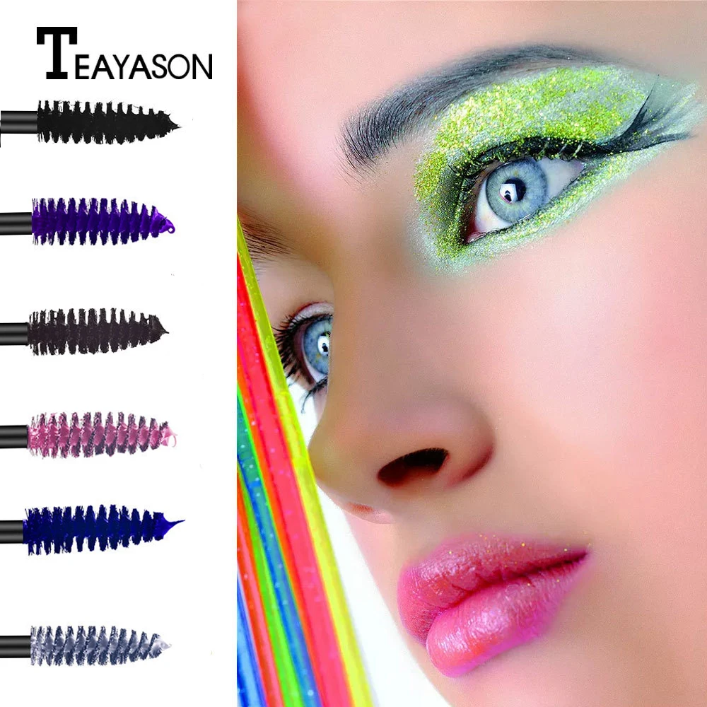 Цветная тушь для ресниц водонепроницаемая быстросохнущая завивки удлинение
