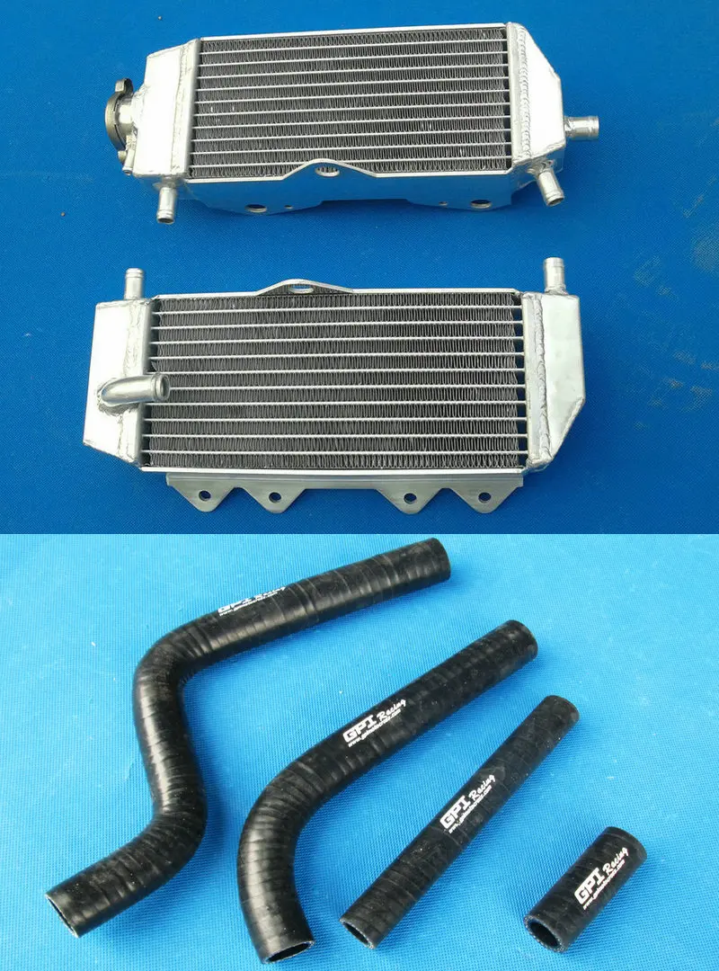 Motocross riding Aluminum Radiator AND HOSE for YAMAHA YZ125 YZ 125 2-stroke 2005-2013 05 06 07 08 09 10 11 12 13 14 | Автомобили и