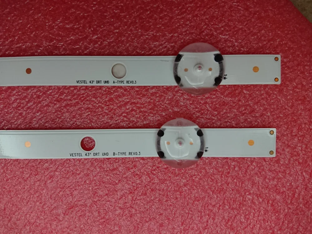 Новинка 10 комплектов = 40 шт. 820 мм Светодиодная лента с подсветкой для TOSHIBA 43U6663DB JVC