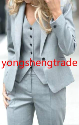 Изготовленный на заказ Женский деловой костюм из 3 предметов JAKCET + брюки жилет