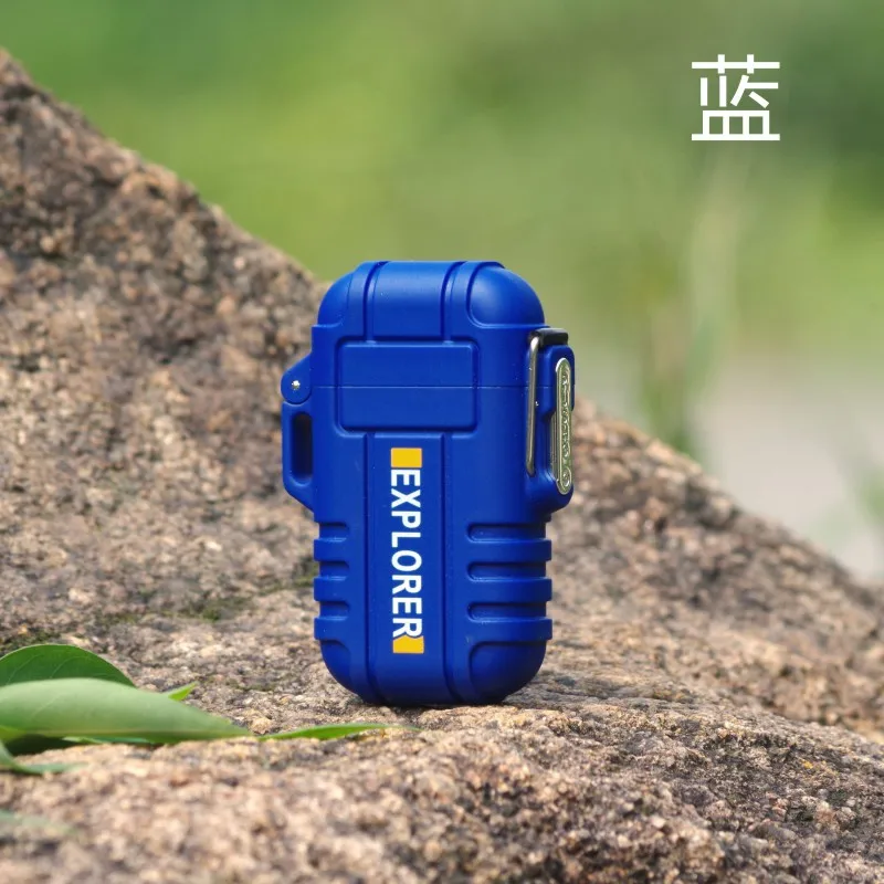 Зажигалка для курения с двойной дугой Explorer водонепроницаемая ветрозащитная