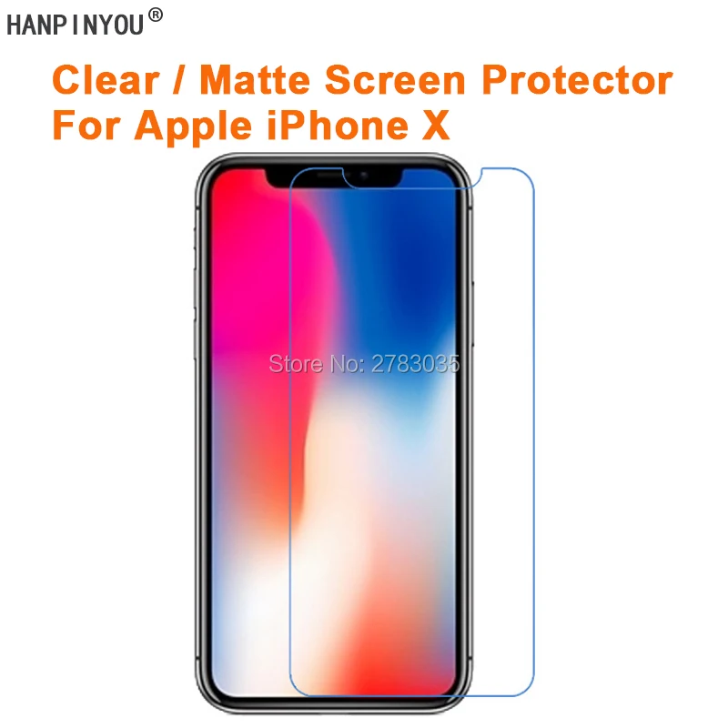 Новая прозрачная/Антибликовая матовая защитная пленка HD для Apple iPhone X 5 8 дюйма (не