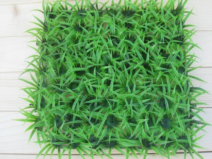4pcs Green Artificial Grass Creative Micro Landscape Fake Lawn Simulation Miniature Garden Ornament Aquarium Decoration 25x25cm
