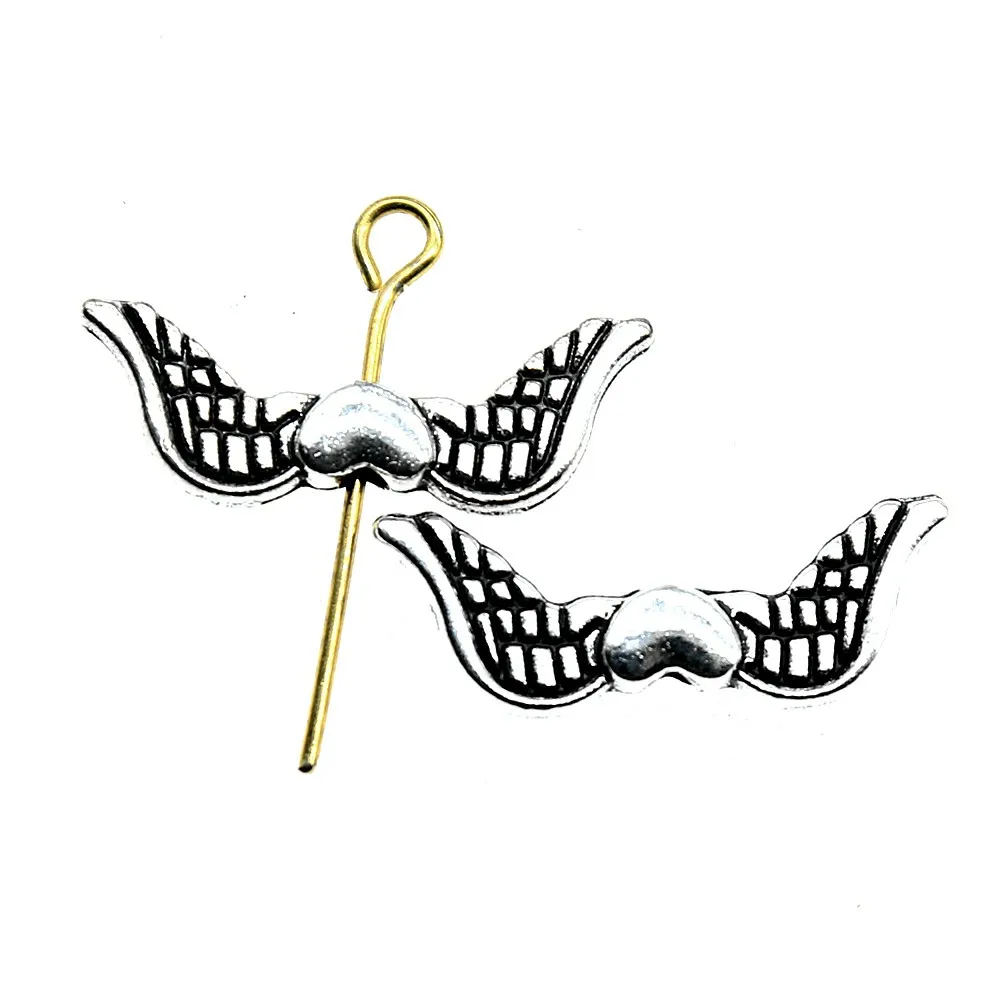 Фурнитура для ювелирных изделий ручной работы DIY рукоделие сердце Крылья