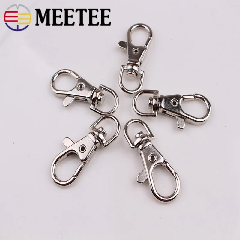 Металлические пряжки Meetee 20/50 шт 13 25 мм ремешок для сумки подвесная Пряжка брелок