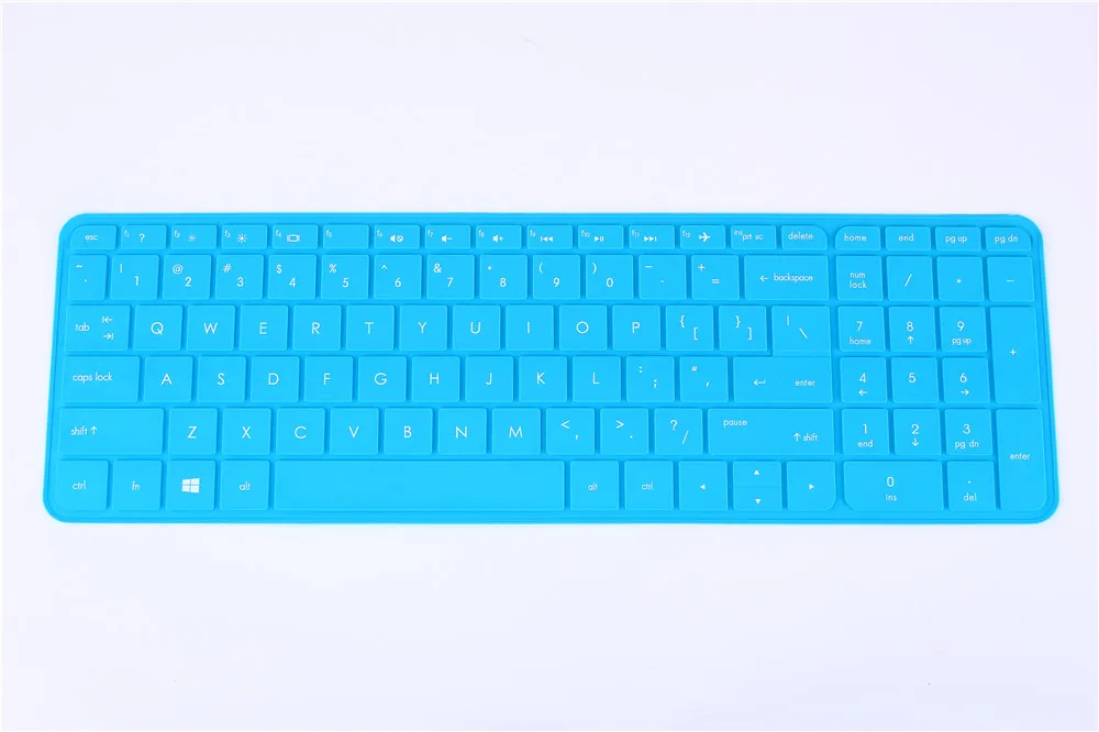Blue 15,6 17,3 дюймовый силиконовый защитный чехол для клавиатуры ноутбука hp Pavilion Envy 15 17 15-au035na 15-as001na as001na 17-y002na - Цвет: Blue