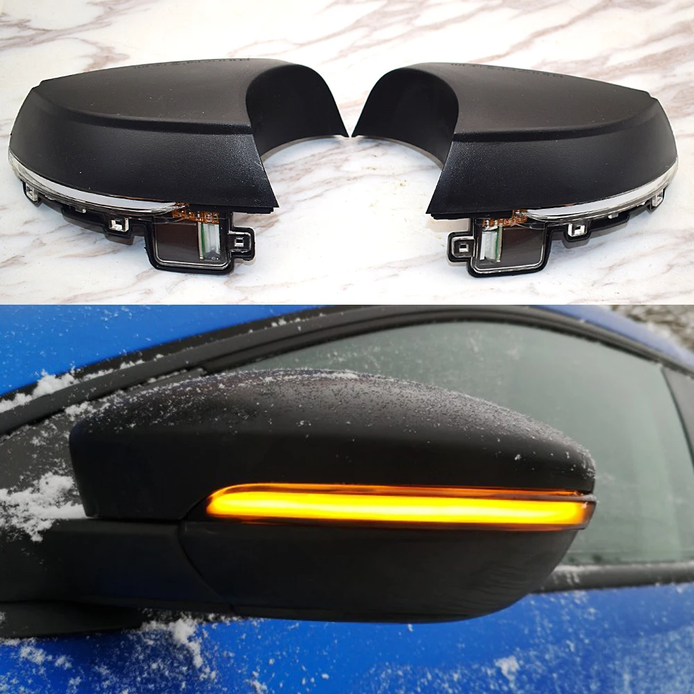 

LED Dynamic Turn Signal Blinker Sequential Side Rearview Mirror Indicator Light For VW Volkswagen Polo Mk5 V 6R 6C 2009-2017