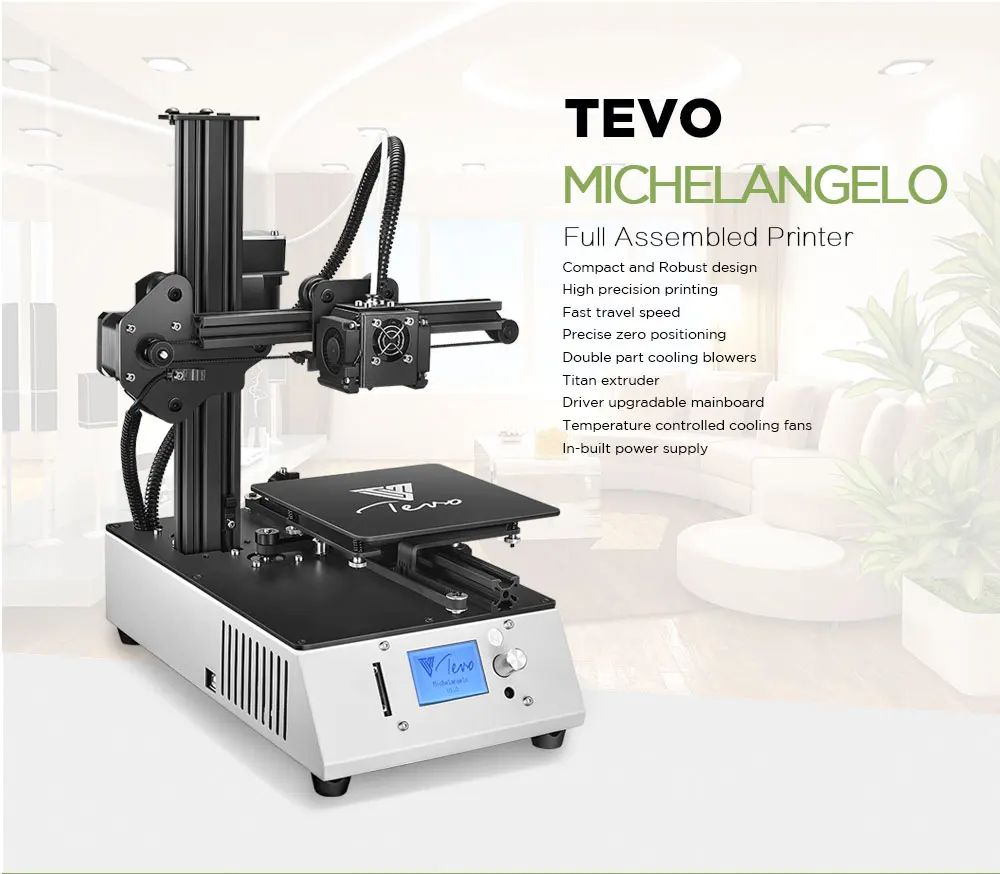 Бестселлер TEVO Michelangelo Tevo 3d принтер Полностью Собранный металлический Принтер