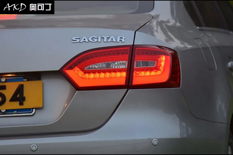 2011- для vw jetta светодиодный задние фонари для vw jetta MK6 светодиодный задних сигнальных огней, A4 модель светодиодные задние фары автомобиля Тюнинг Автомобильный светодиодный свет