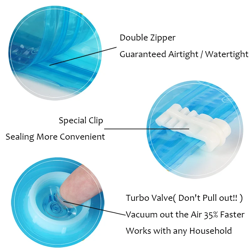 10 шт вакуумных пакетов с насосом Вакуумный пакет для хранения одежды Одеяло