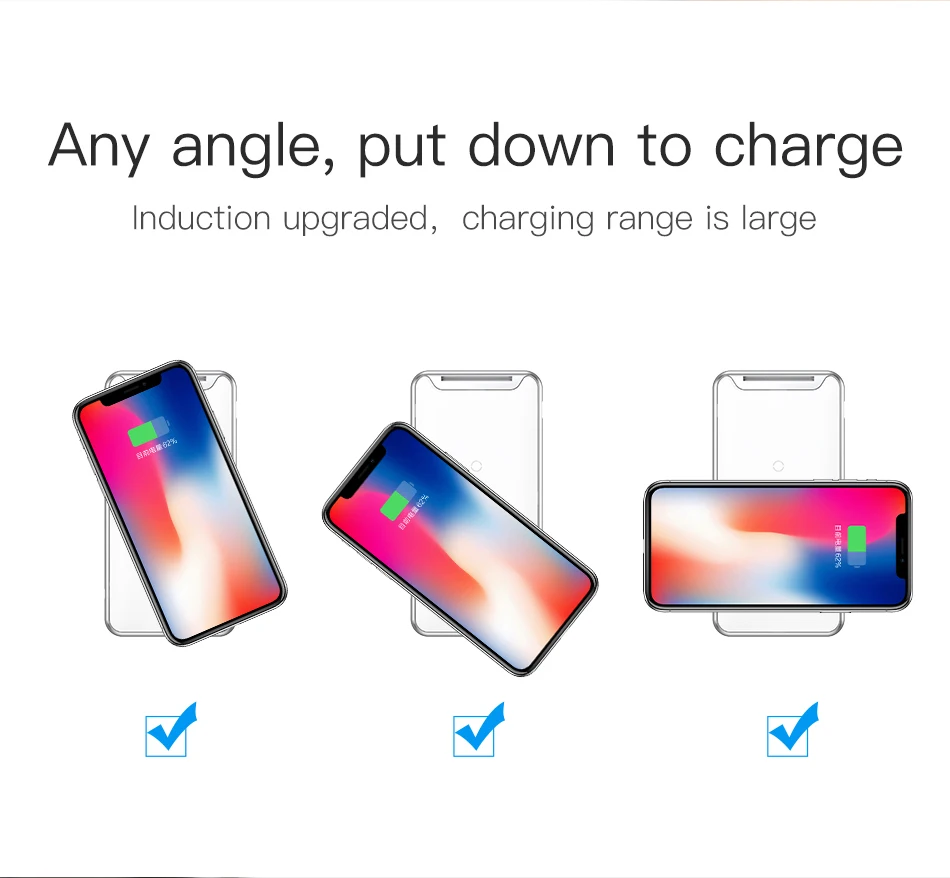 Baseus 10 Вт 3 катушки Беспроводное зарядное устройство для iPhone X/XS Max XR samsung S9 Note 9 10 Xiaomi Многофункциональный Qi беспроводной зарядный коврик