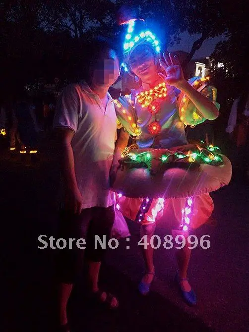 

LED luminous dress for performance/Carnival dress/Light-up costumes/02