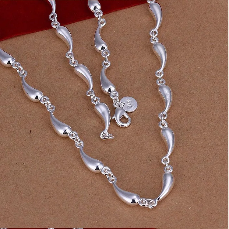 Набор капель воды S189 оптом покрытые Ювелирные наборы изделия Капли ожерелье