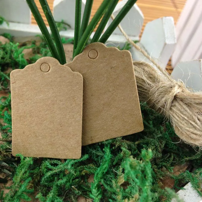 2016 новейшие 100X коричневые крафт бумажные бирки кружевная головка гребешка