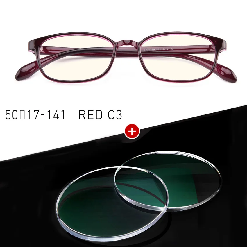 C3 with Lenses Оптические оправы для очков для женщин, маленькие близорукие очки для близорукости, женские очки, оправы для очков 2355 - Цвет оправы: C3 with Lenses
