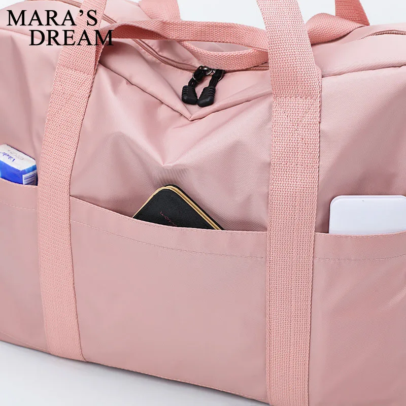 

Mara's Dream travel bag New waterproof can fold Women storage bag high quality solid color large capacity casual bag