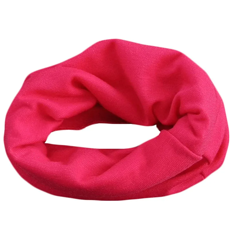 rose scarf Новая весенне-Осенняя детская шапка, комплект для мальчиков и девочек, шарф, зимний теплый шейный платок, детские вязаные шапки, комплекты с воротником, хлопковые детские шапки, шарф - Цвет: rose scarf