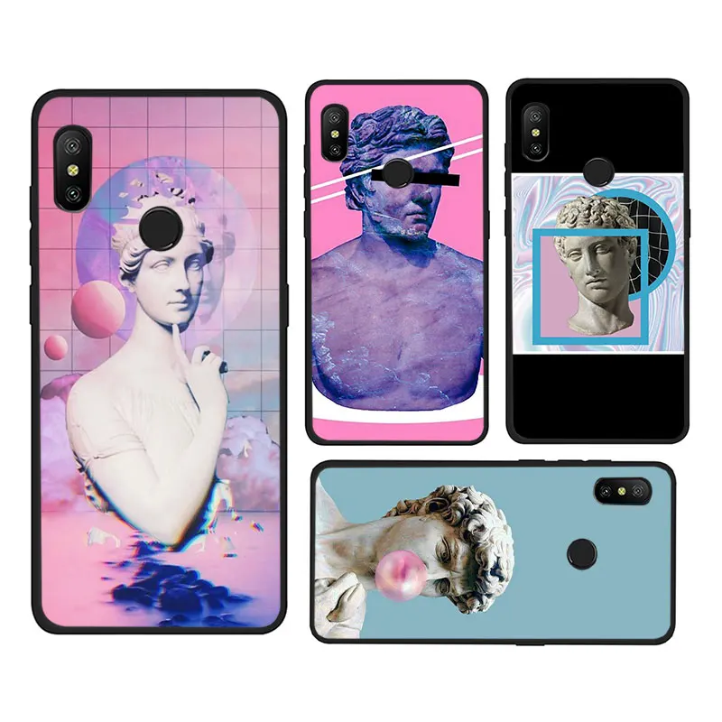 Альтернативный чехол для телефона из мягкого ТПУ с изображением статуи Redmi 8A K20 4A