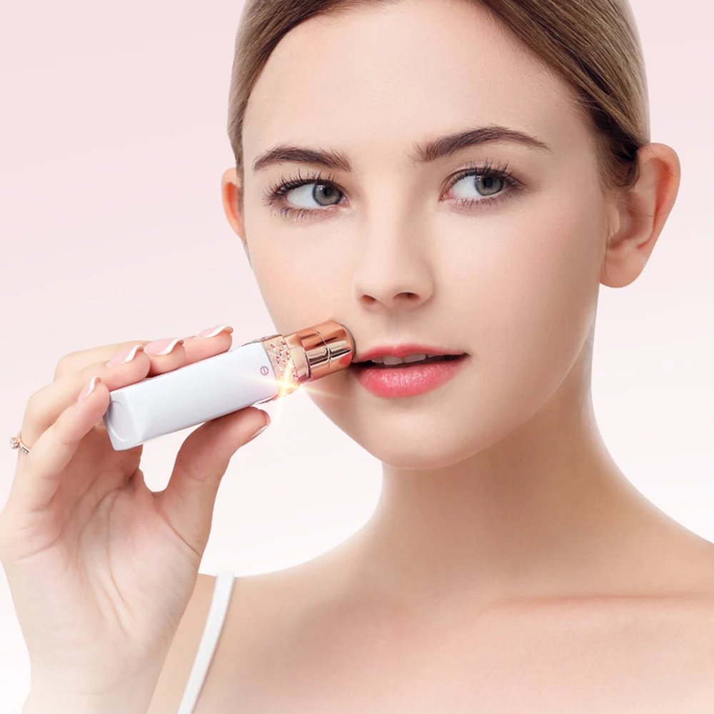 Мини электрическая губная помада для удаления волос женское устройство