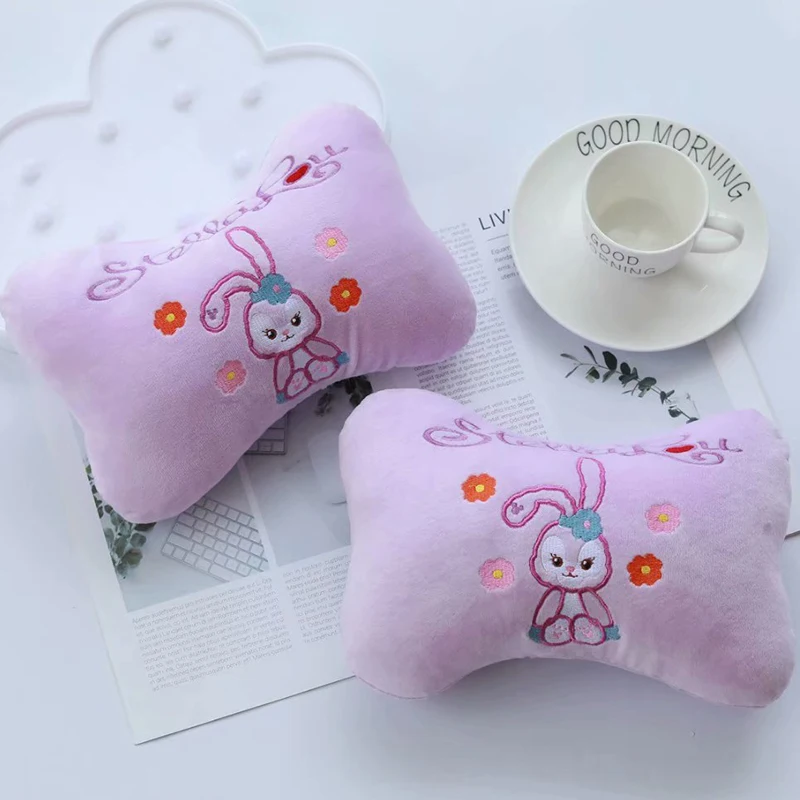 1 пара caroon Стелла Cinnamoroll Собака Дораэмон автомобиль плюшевая подушка для шеи Покрытие ремня безопасности Новинка детская мягкая игрушка