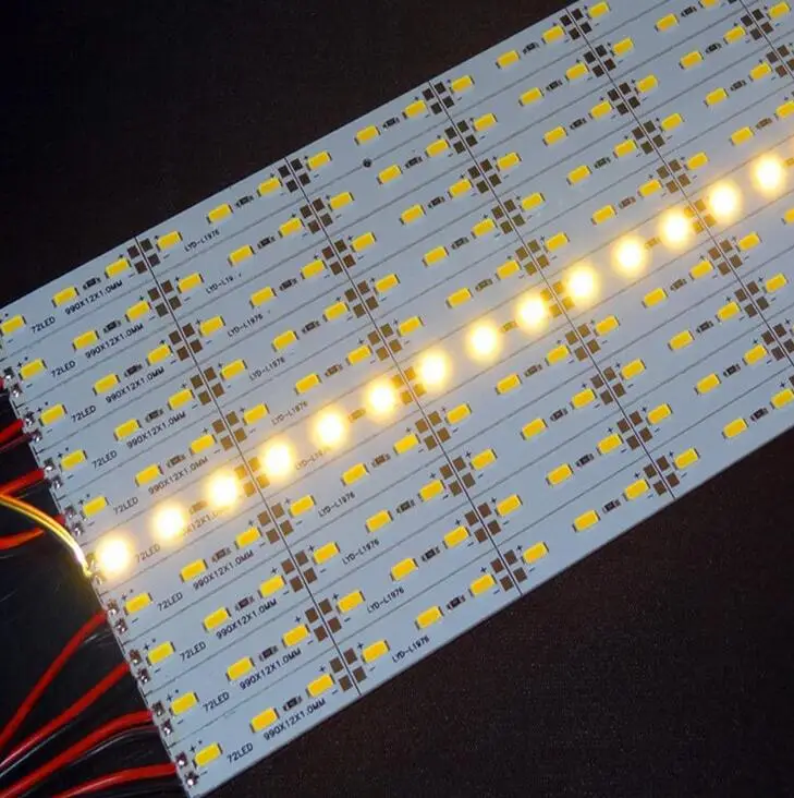 Светодиодный бар светильник жесткой полосы SMD5730 5630 Алюминий сплав 0 5 м DC12V