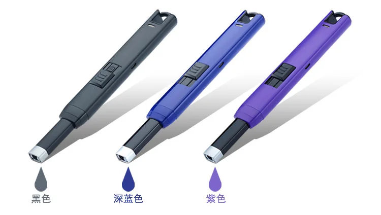 Интеллектуальная Электрическая длинная USB дуговая кухонная ветрозащитная Зажигалка для свечей и фейерверков для барбекю